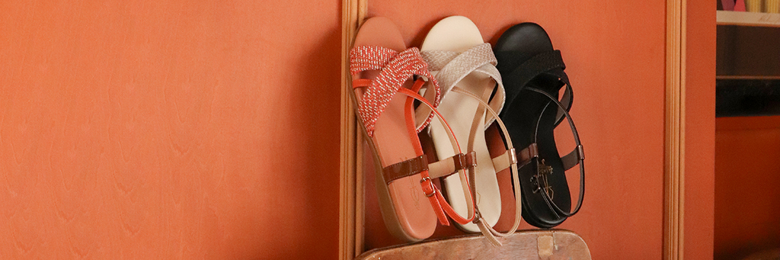 ローヒールサンダル