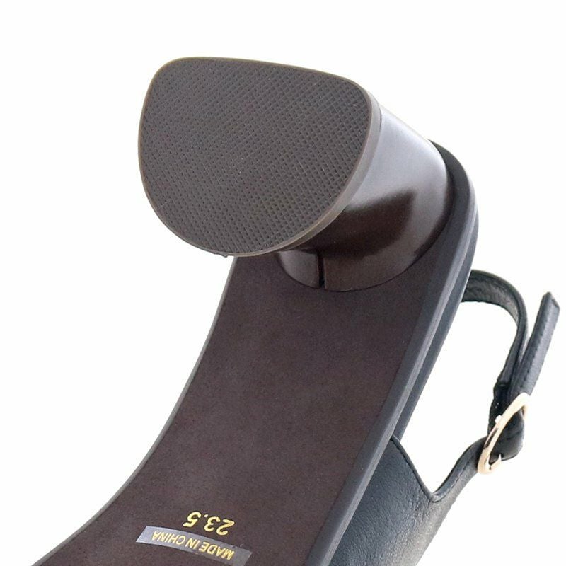 ヒールの高さ：約5.5cm　安定感ある太ヒールでぐらつきません