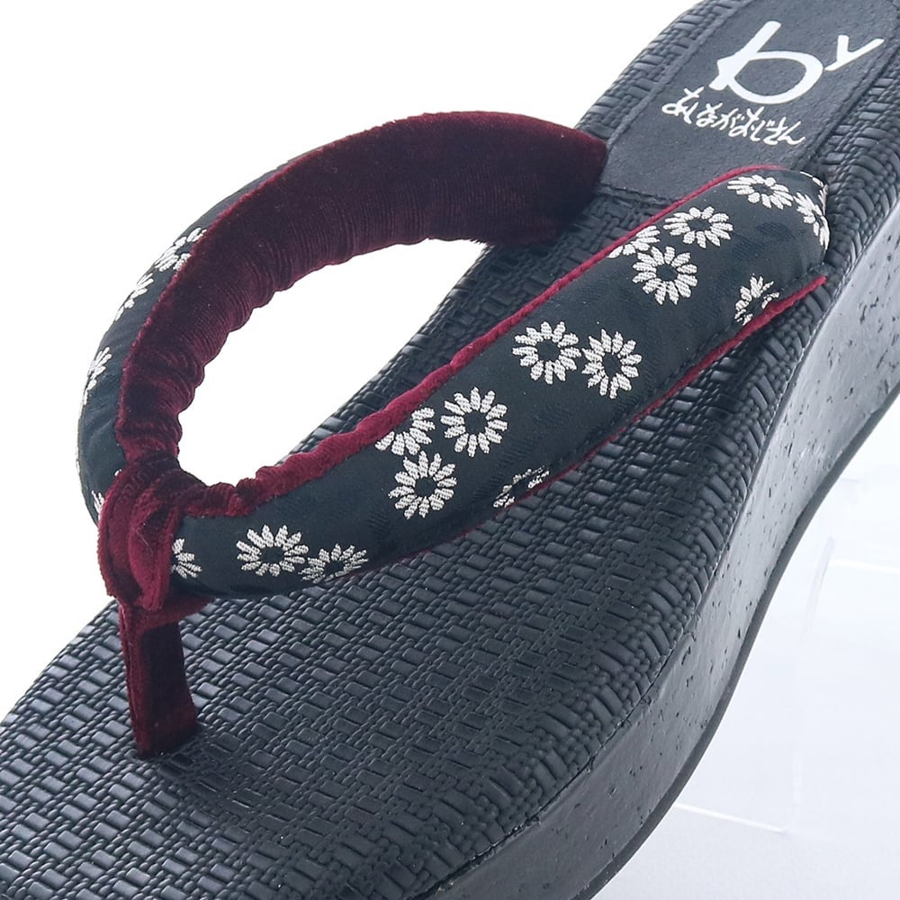 鼻緒のデザイン：ブラックコンビ