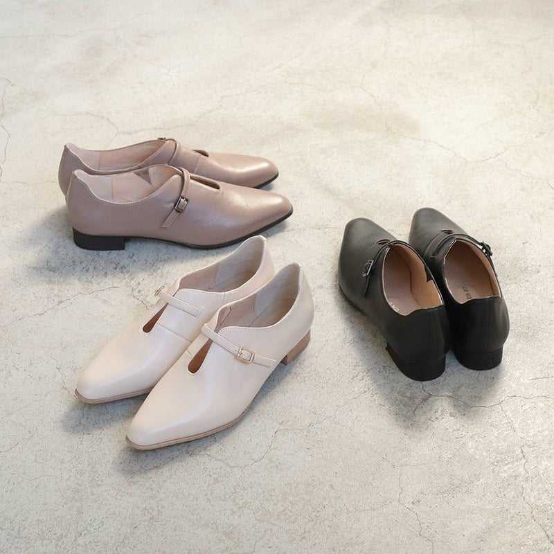 Uカットフラットパンプス 