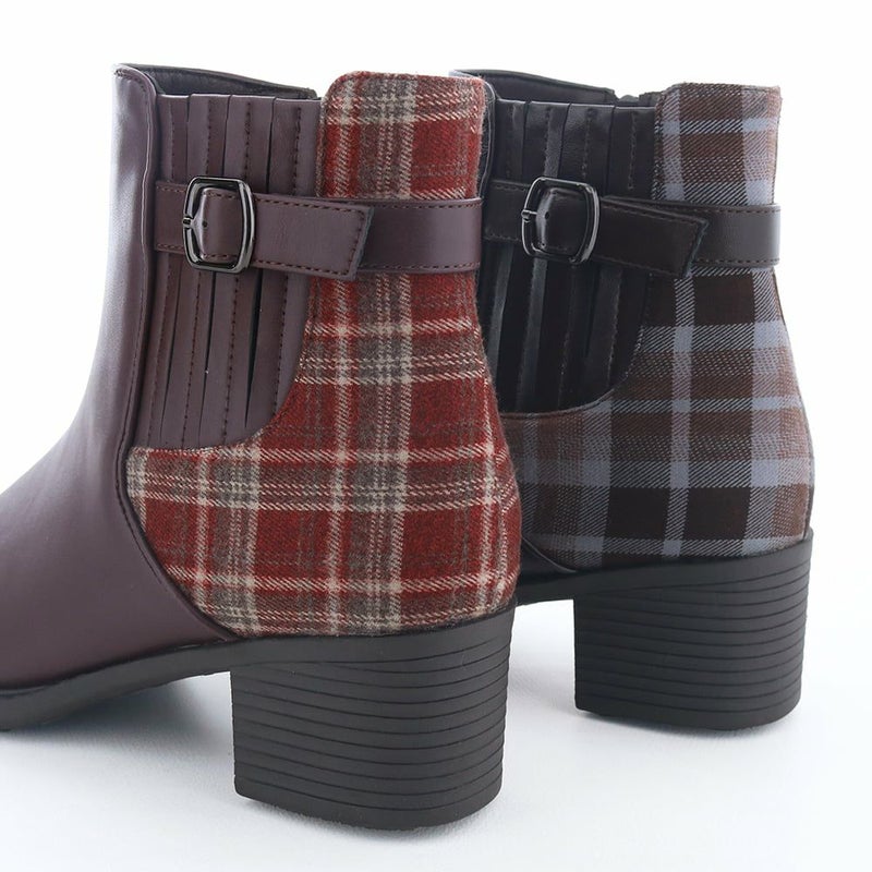 大胆にチェック柄をあしらった2色はコーデの主役に