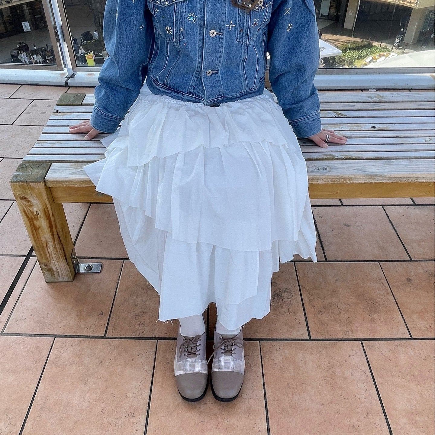 スタッフ着用：グレージュコンビ