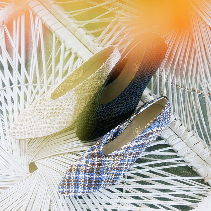 メッシュポインテッドパンプス