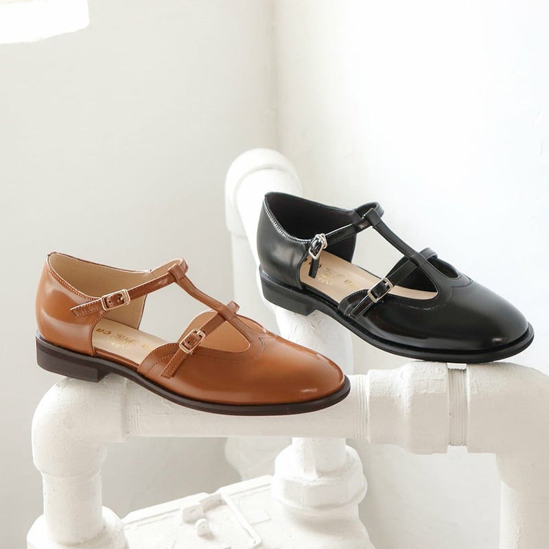 ダブルTストラップシューズ