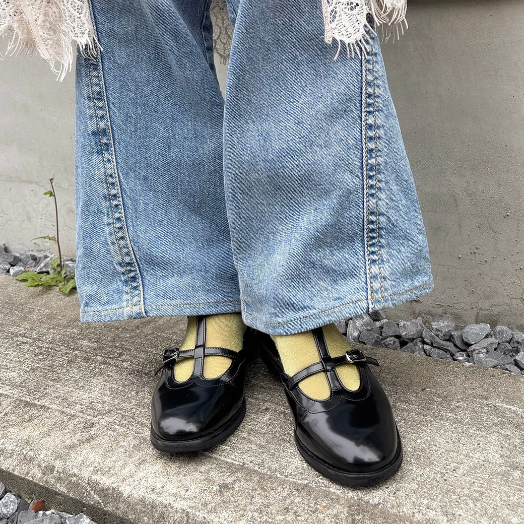 SALE】ダブルTストラップシューズ（CA_7420215） | あしながおじさん
