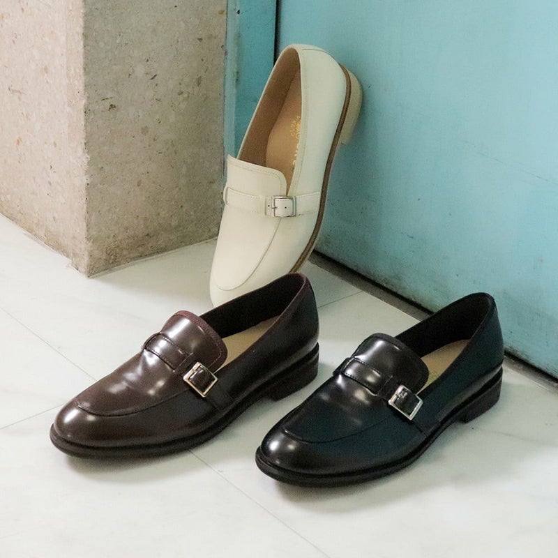 ベルテッドモカシューズ