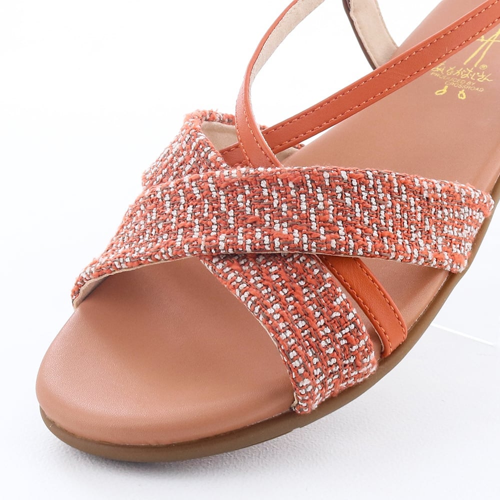 ファブリックベルトがポイント（オレンジコンビ）